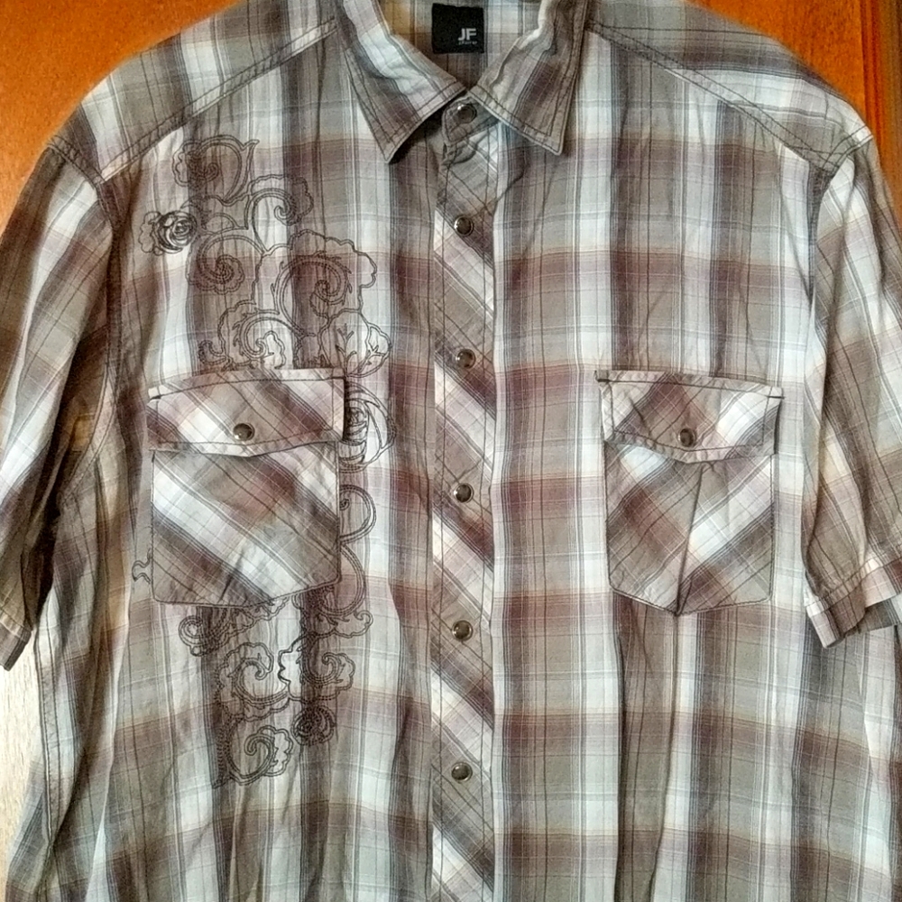 Men's Short Sleeve J Ferrar Shirt - Size XLT